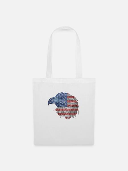 American Eagle - Stoffbeutel - Weiß