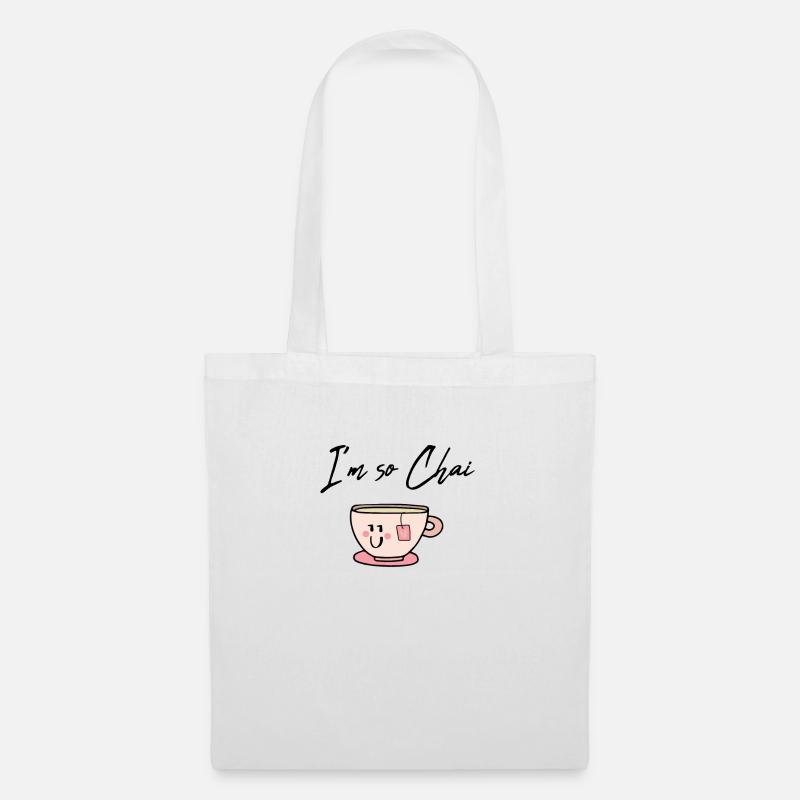 I'm so chai shy / Geschenk Idee - Stoffbeutel - Weiß