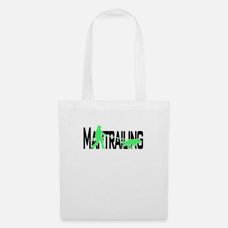 Mantrailing black / green - Tote Bag - white