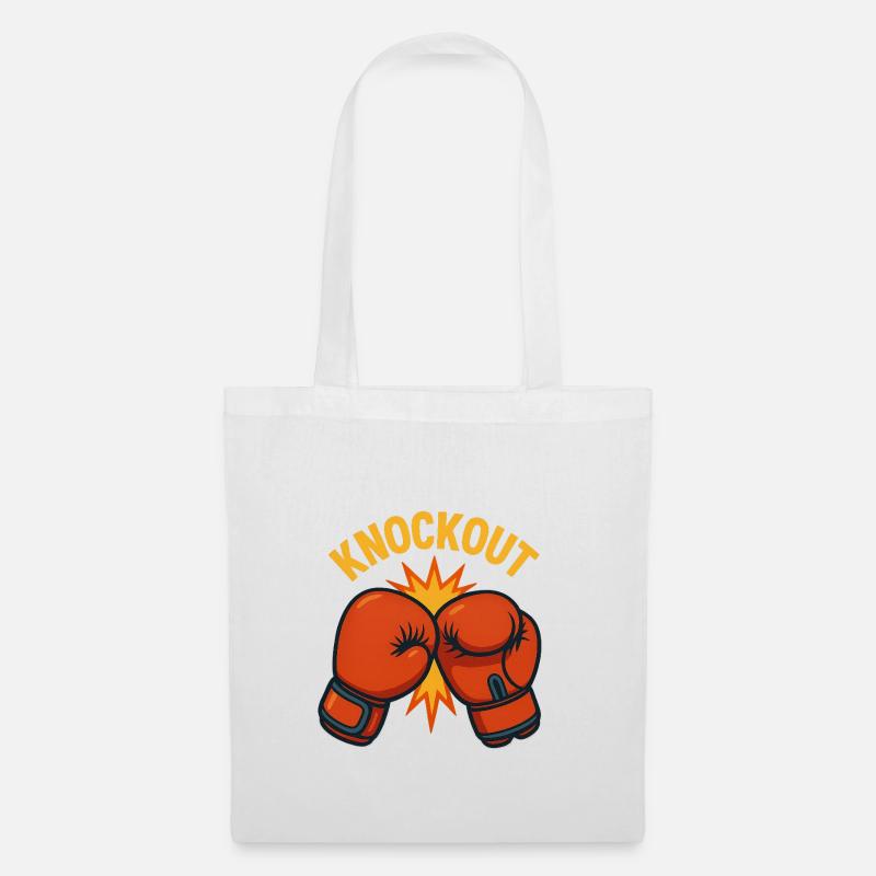 Knockout – Boxing Glove Comic - Tote Bag - white