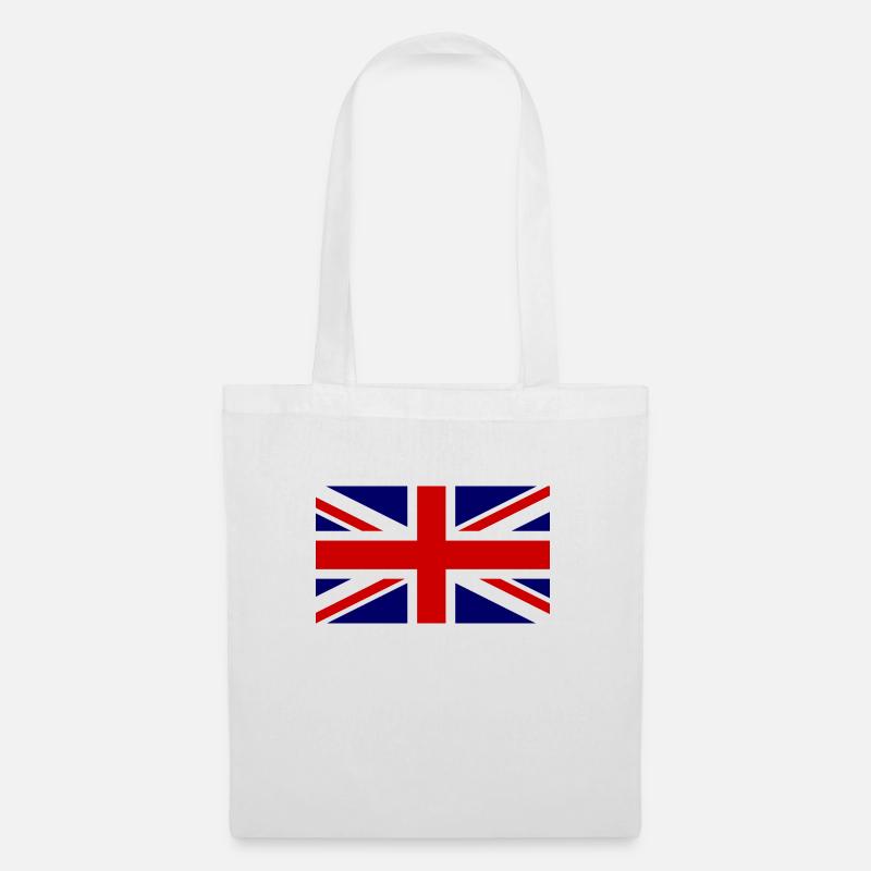 Union Jack Flagge - England - Stoffbeutel - Weiß
