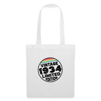 Cadeau d’anniversaire en édition limitée depuis 1934 - Sac en tissu - blanc - Devant