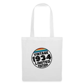 Cadeau d’anniversaire en édition limitée depuis 1934 - Sac en tissu - blanc - Devant