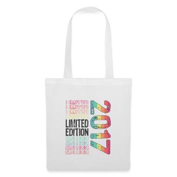 Limited Edition seit 2017 Geburtstag Vintage 2017 - Stoffbeutel - Weiß - Vorne