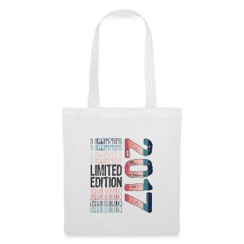 Limited Edition seit 2017 Geburtstag Vintage 2017 - Stoffbeutel - Weiß - Vorne