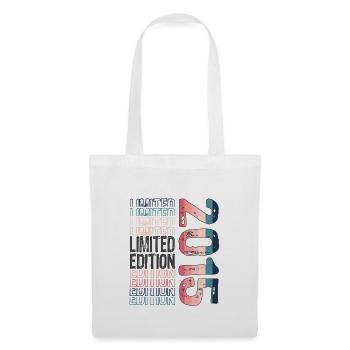 Limited Edition seit 2015 Geburtstag Vintage 2015 - Stoffbeutel - Weiß - Vorne