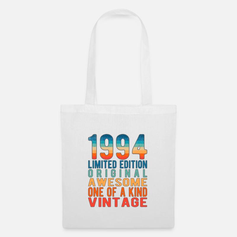 Limited Edition seit 1994 Geburtstag Vintage 1994 - Stoffbeutel - Weiß