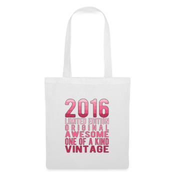 Edition limitée depuis 2016 Anniversaire Millésime 2016 - Sac en tissu - blanc - Devant