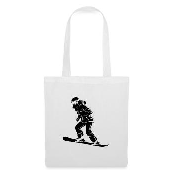 Snowboard Girl - Hobby / Sport Sticker - Tote Bag - white - Front
