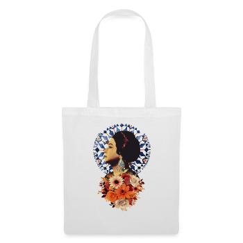 Umm Kulthum, oum kalthoum, Graphique arabe drôle - Sac en tissu - blanc - Devant