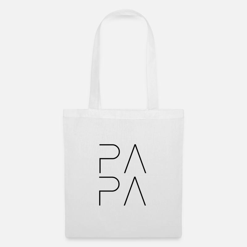PAPA Logo - Stoffbeutel - Weiß