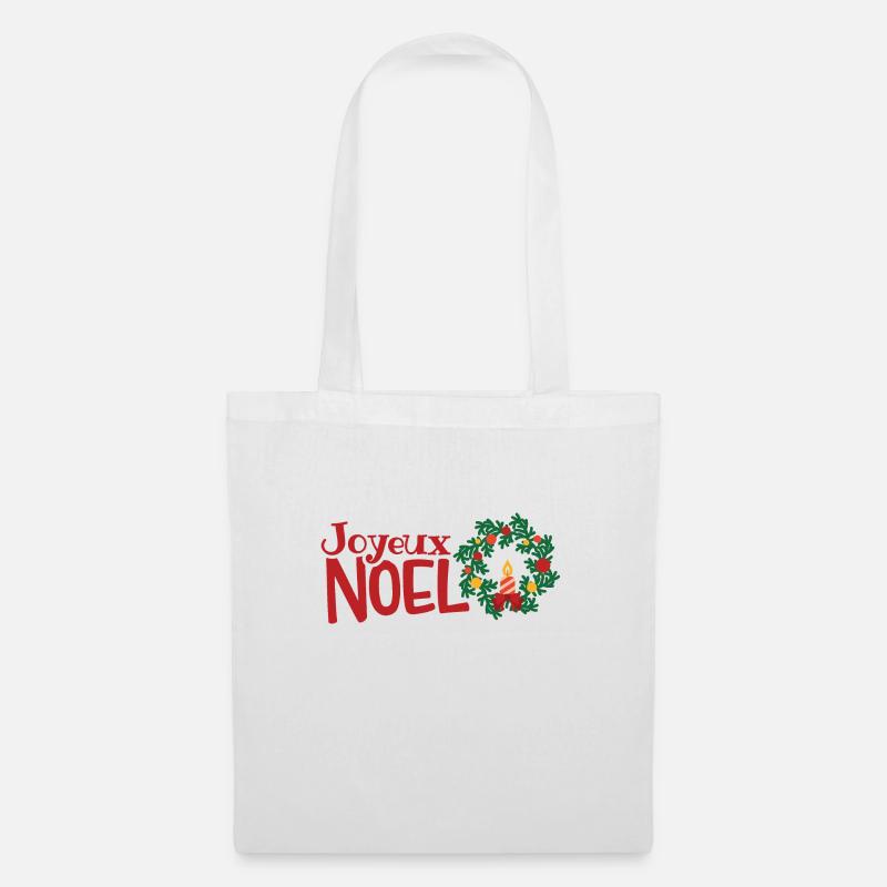 Joyeux Noel - Stoffbeutel - Weiß