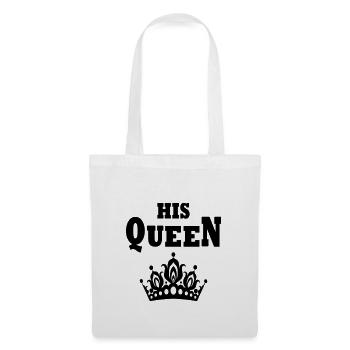 HIS QUEEN - Stoffbeutel - Weiß - Vorne