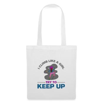 Canyoning Climb Like A Girl Girl Rock Climbing - Tote Bag - white - Front