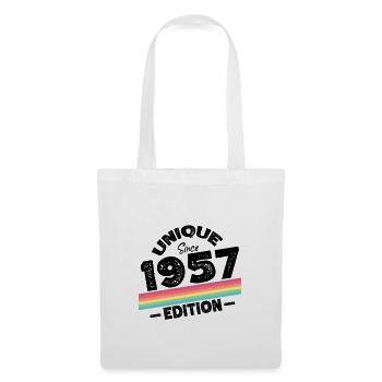 Unique since 1957 Edition Birthday Vintage 1957 - Tote Bag - white - Front