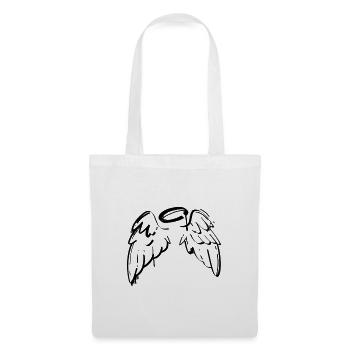 Night Wing Silhouette - Tote Bag - white - Front