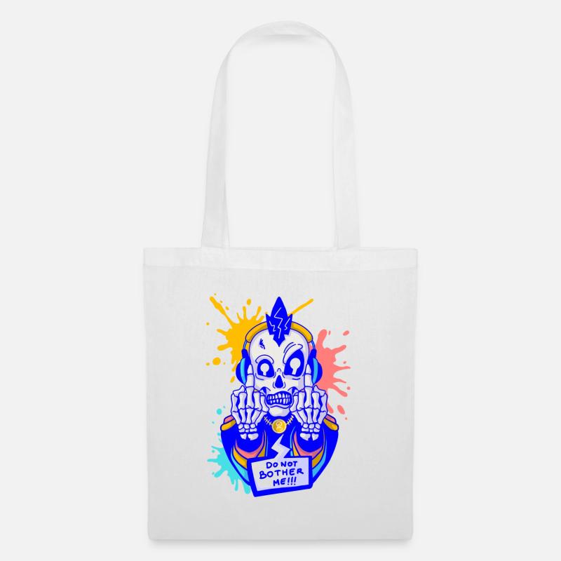 Skull Dude - Tote Bag - white