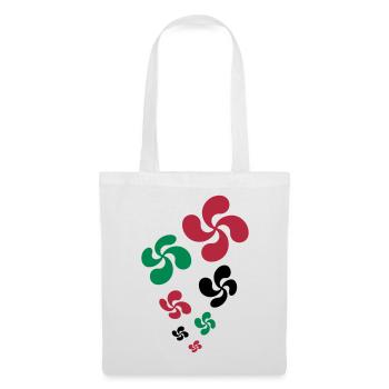 Croix du Pays Basque - Sac en tissu - blanc - Devant