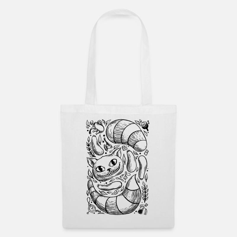 Chat - Composition - Sac en tissu - blanc