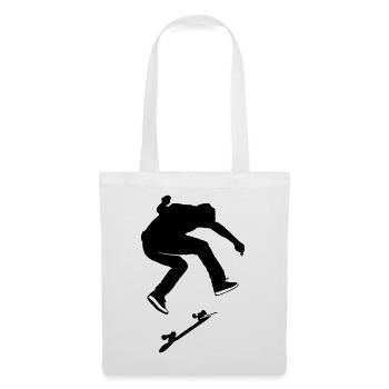 skateboard - Stoffbeutel - Weiß - Vorne
