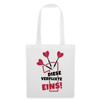 dart humor dartpfeile - Stoffbeutel - Weiß - Vorne