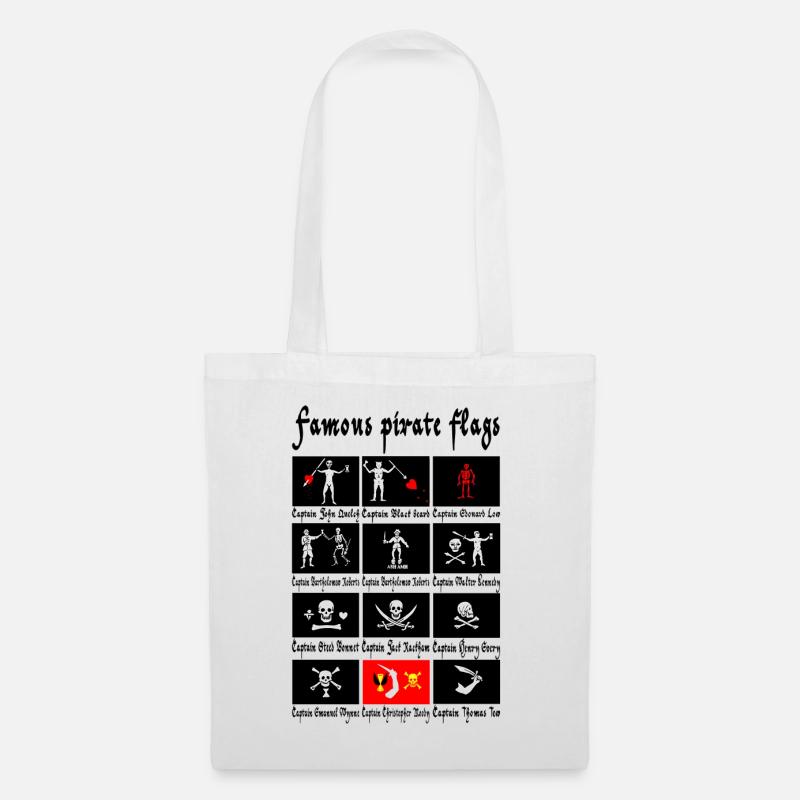 Famous pirate flags - Tote Bag - white