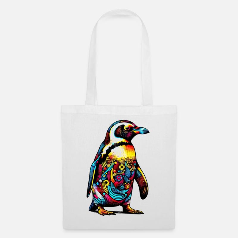 Pinguin - Stoffbeutel - Weiß