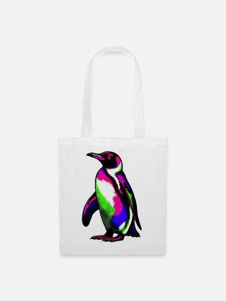 Pinguin - Stoffbeutel - Weiß