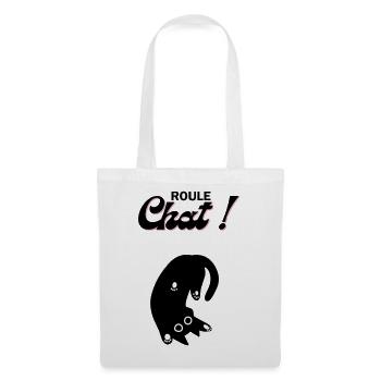 Chat en roue libre ! - Sac en tissu - blanc - Devant