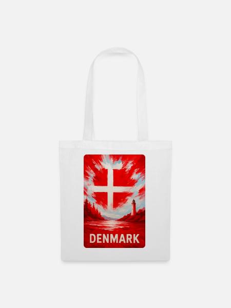 Dänemark Legende – Kraft des Nordens - Stoffbeutel - Weiß