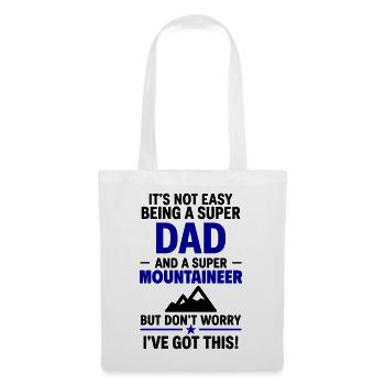 Heart + Mountaineering – Super Papa Mountaineer - Tote Bag - white - Front