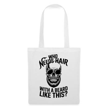 Who Needs Hair With A Beard Like This Bart Glatze - Tote Bag - white - Front