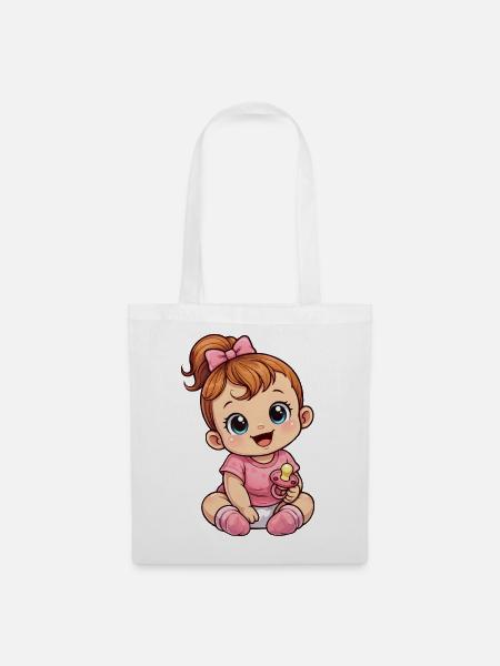 Baby Girl - Stoffbeutel - Weiß