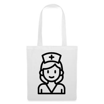 Krankenschwester - Stoffbeutel - Weiß - Vorne