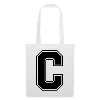 C_Buchstabe - Tote Bag - white - Front