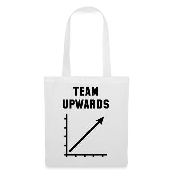 Team Upwards (Success / Progress / Black) - Tote Bag - white - Front
