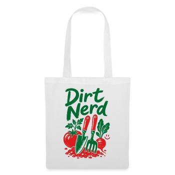 Dirt Nerd Organische Gartenpflanzen - Stoffbeutel - Weiß - Vorne