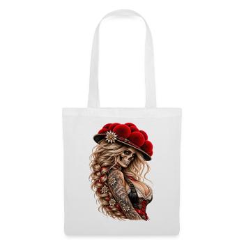 Wild Skull Queen – Schwarzwald Rebellin - Stoffbeutel - Weiß - Vorne