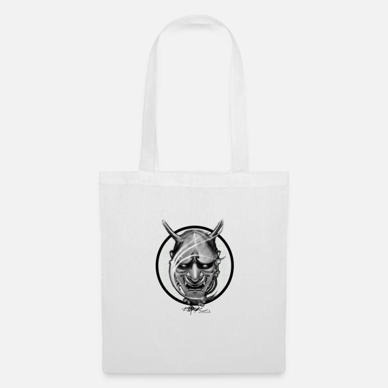 Hannya Design ok - Stoffbeutel - Weiß