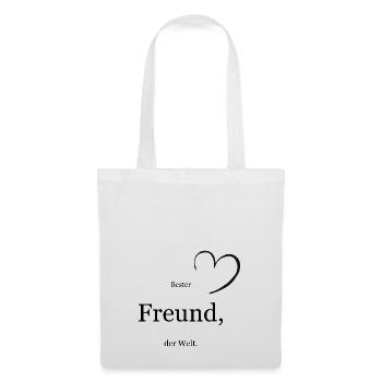 Bester Freund - Stoffbeutel - Weiß - Vorne