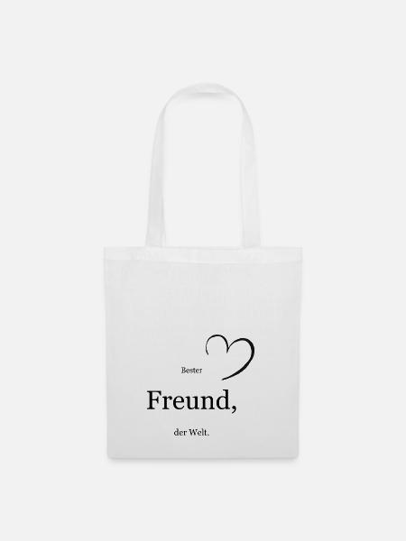 Bester Freund - Stoffbeutel - Weiß