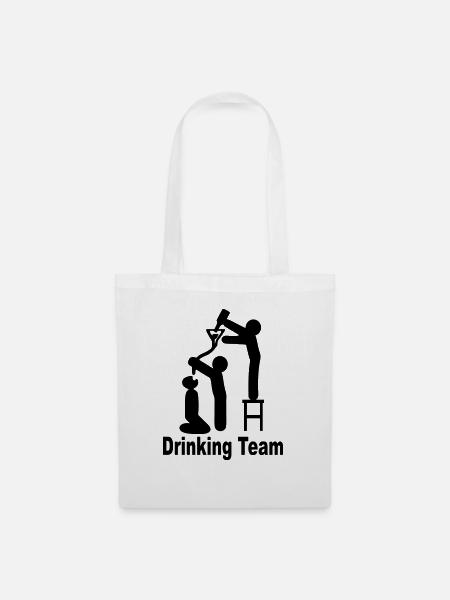 drinking team - Stoffbeutel - Weiß