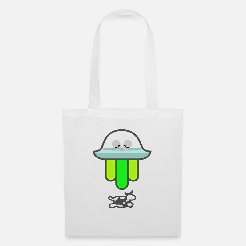 UFO Hamsa - Stoffbeutel - Weiß