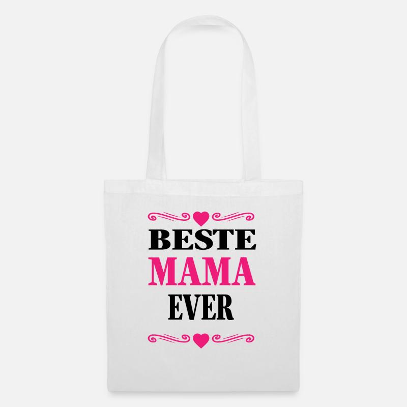Beste Mama ever - Stoffbeutel - Weiß