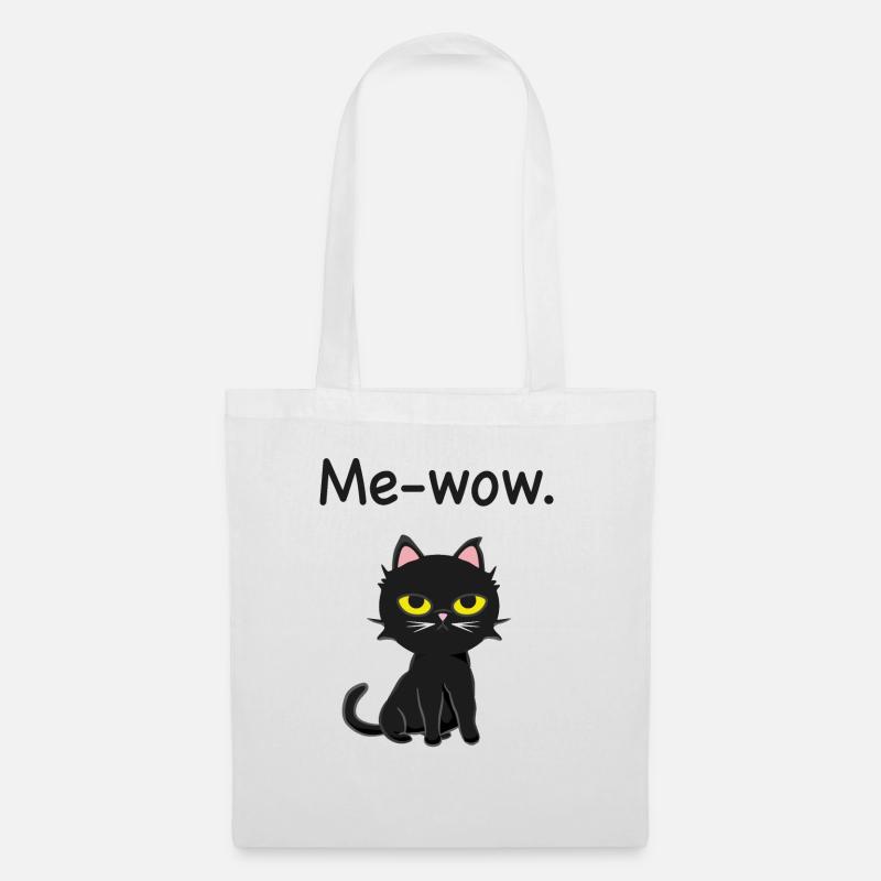 Me-wow. - Stoffbeutel - Weiß