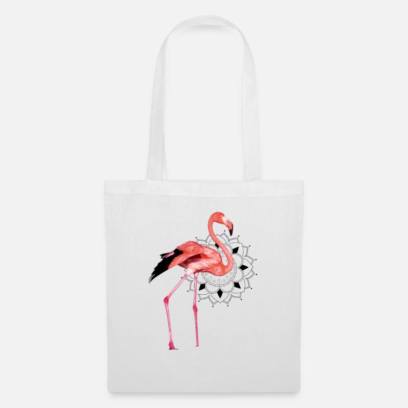 Flamingo - Stoffbeutel - Weiß