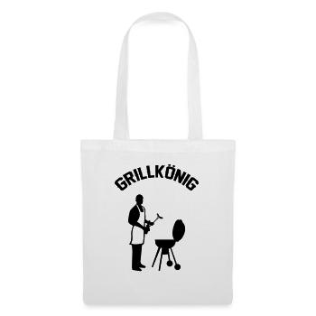 grillkönig - Stoffbeutel - Weiß - Vorne