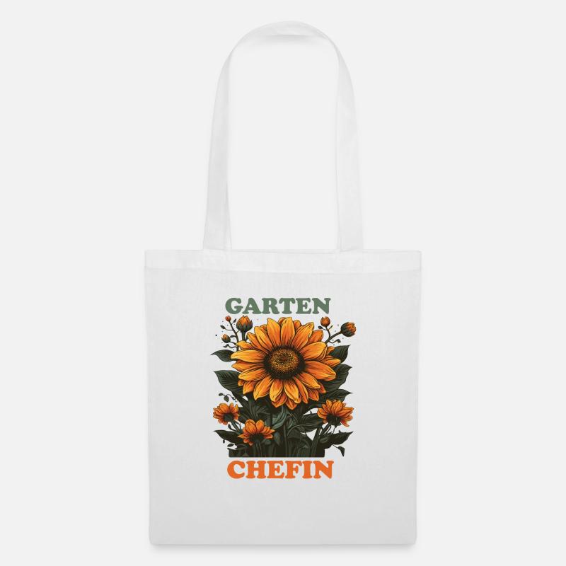 Garten Chefin - Stoffbeutel - Weiß