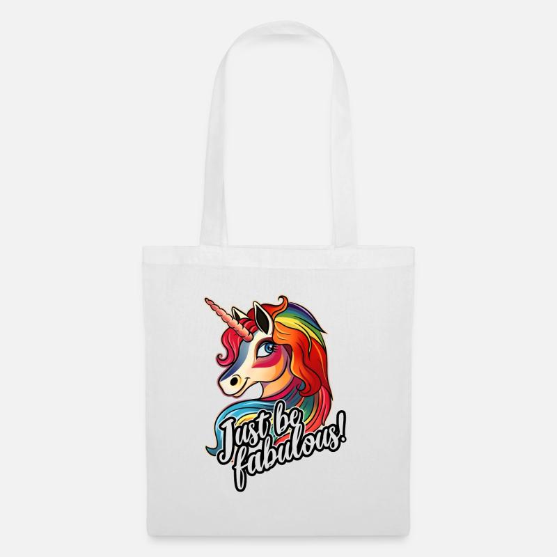 Pride Unicorn - Stoffbeutel - Weiß