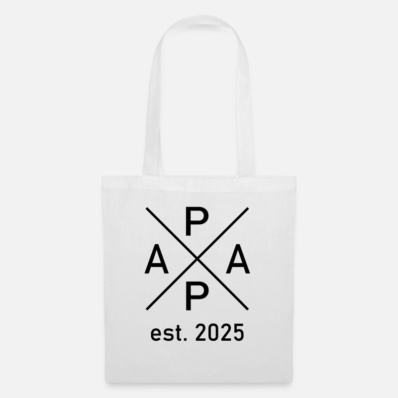Papa 2025 - Stoffbeutel - Weiß